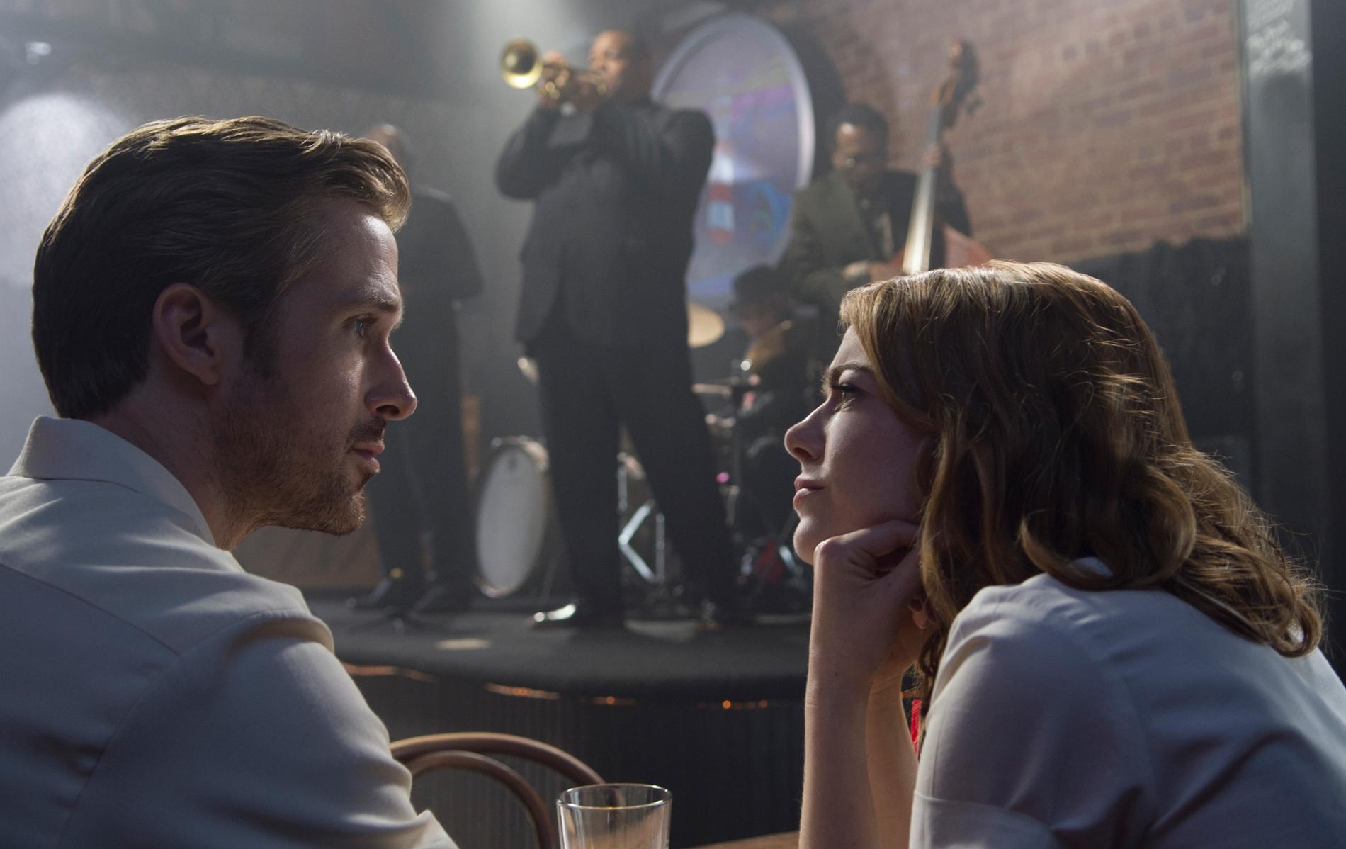 Ryan Gosling och Emma Stone i ”La la land”.