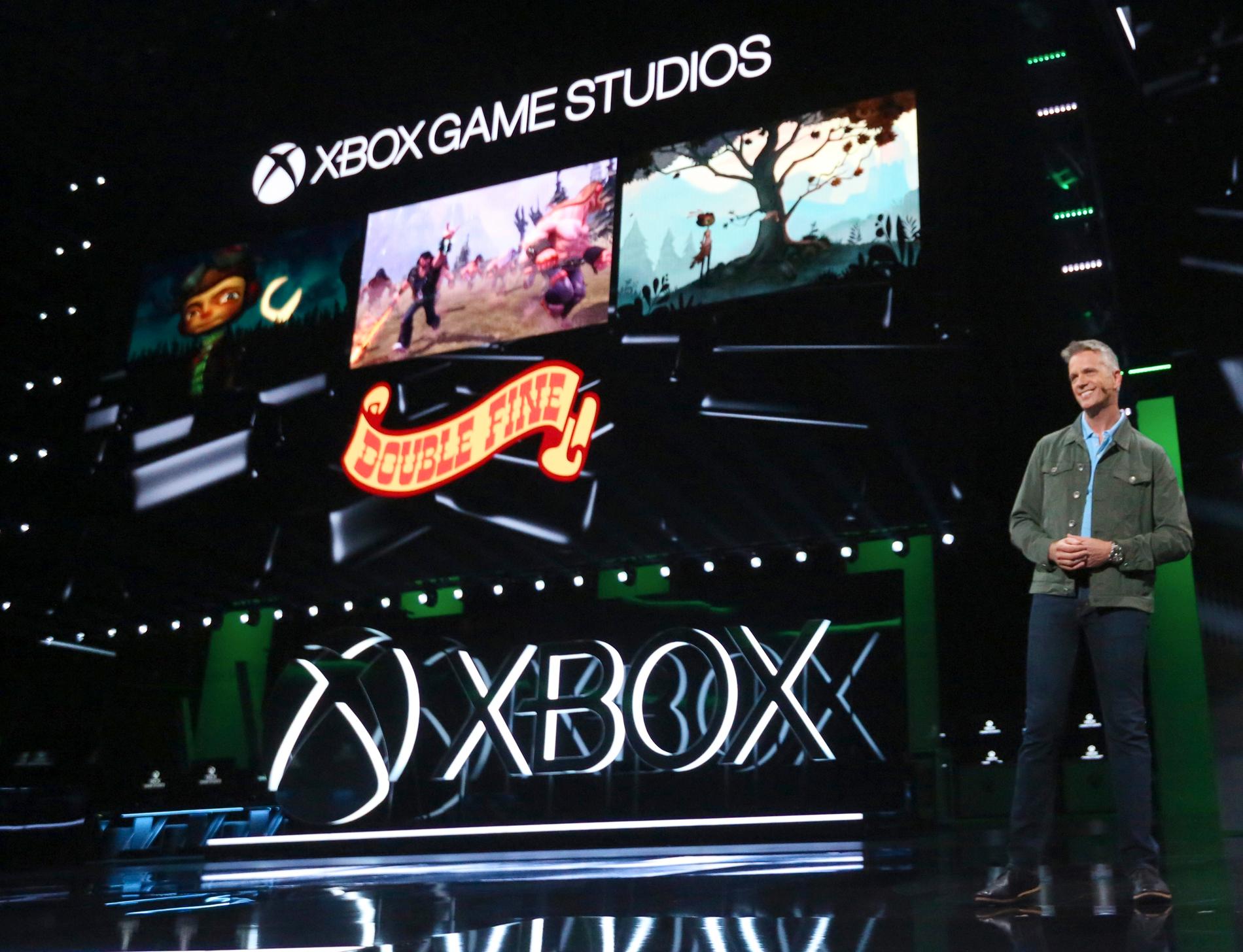 Xbox Game Studios-chefen Matt Booty vid spelmässan E3 2019. Arkivbild.