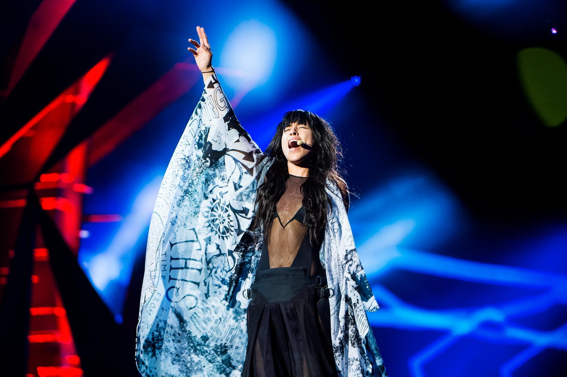 Loreen under Eurovision song contest 2013 i Malmö.