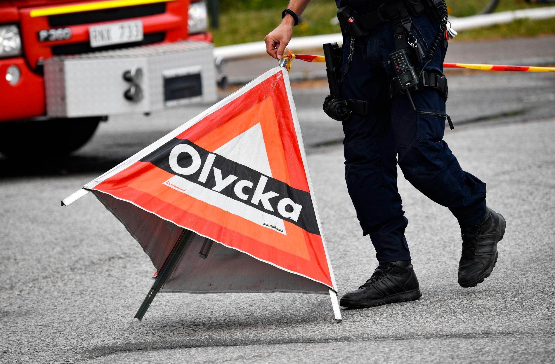 Tre personer fördes till sjukhus efter en trafikolycka utanför Göteborg. Arkivbild.