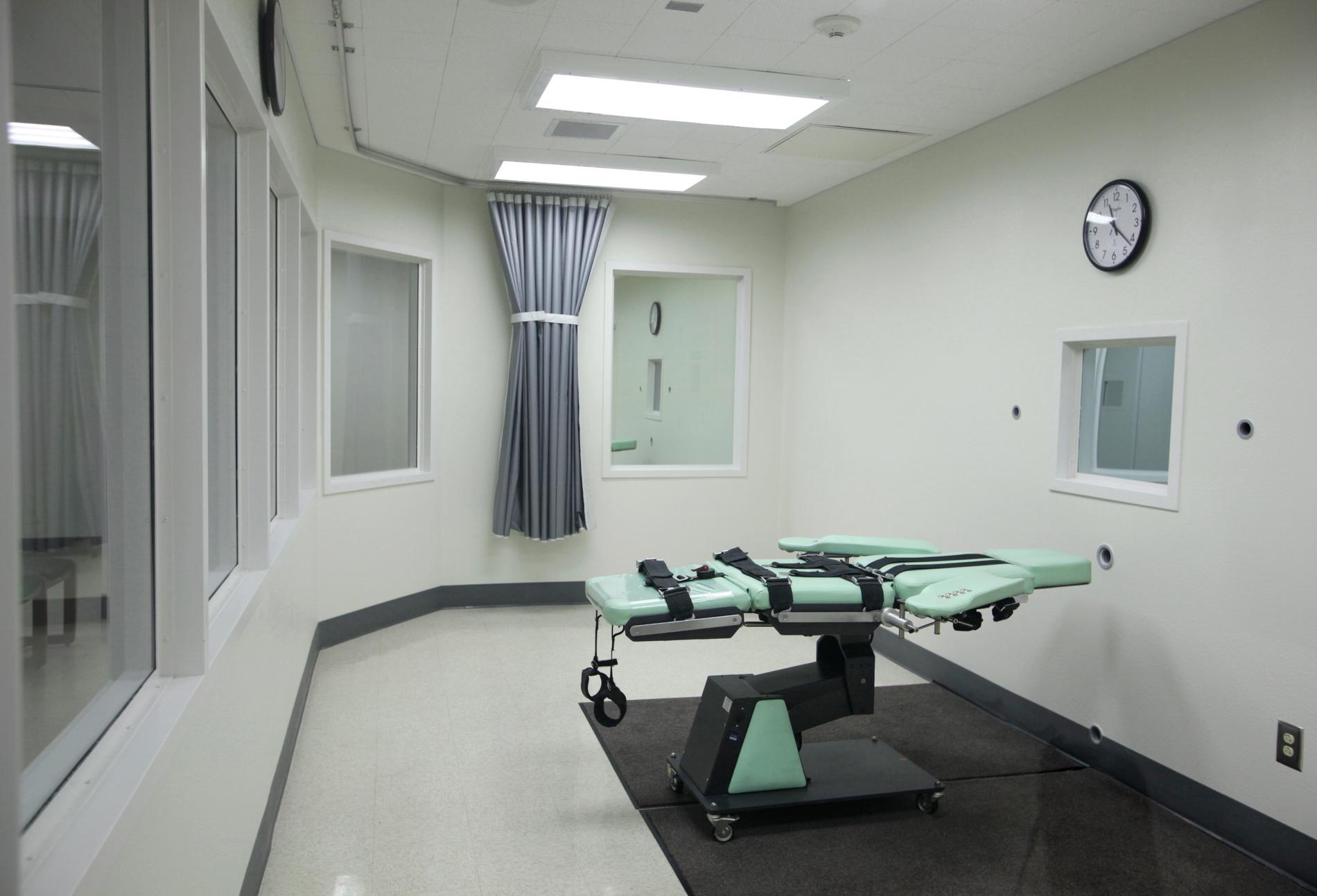 I sådana här rum avrättas människor i amerikanska fängelser. Arkivbild.