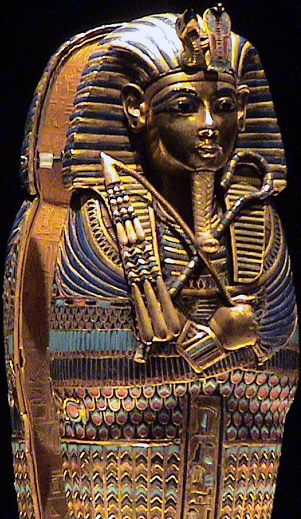 Den här kistan innehöll Tutankhamuns lever.