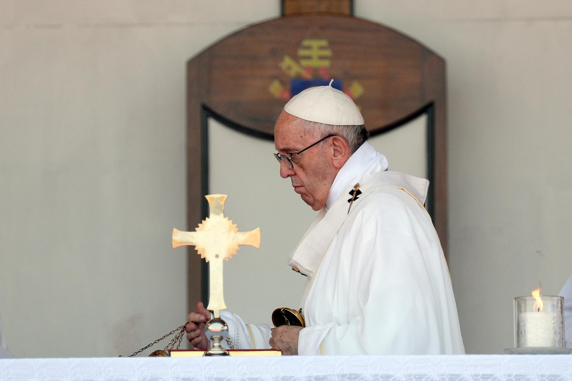 Påve Franciskus har accepterat en pedofilanklagad amerikansk biskops avskedsansökan. Arkivbild.