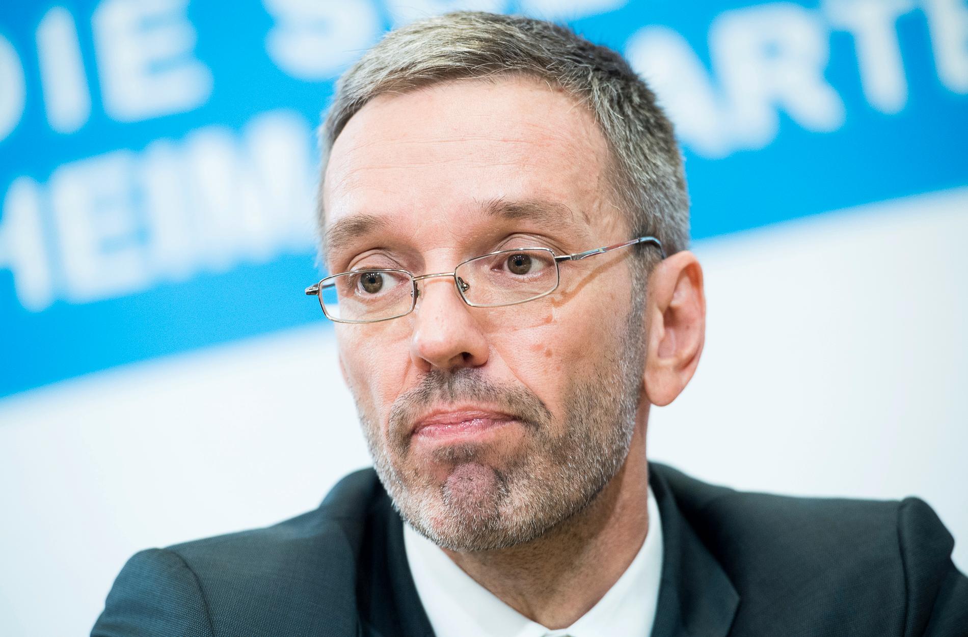 Herbert Kickl, partiledare för FPÖ.