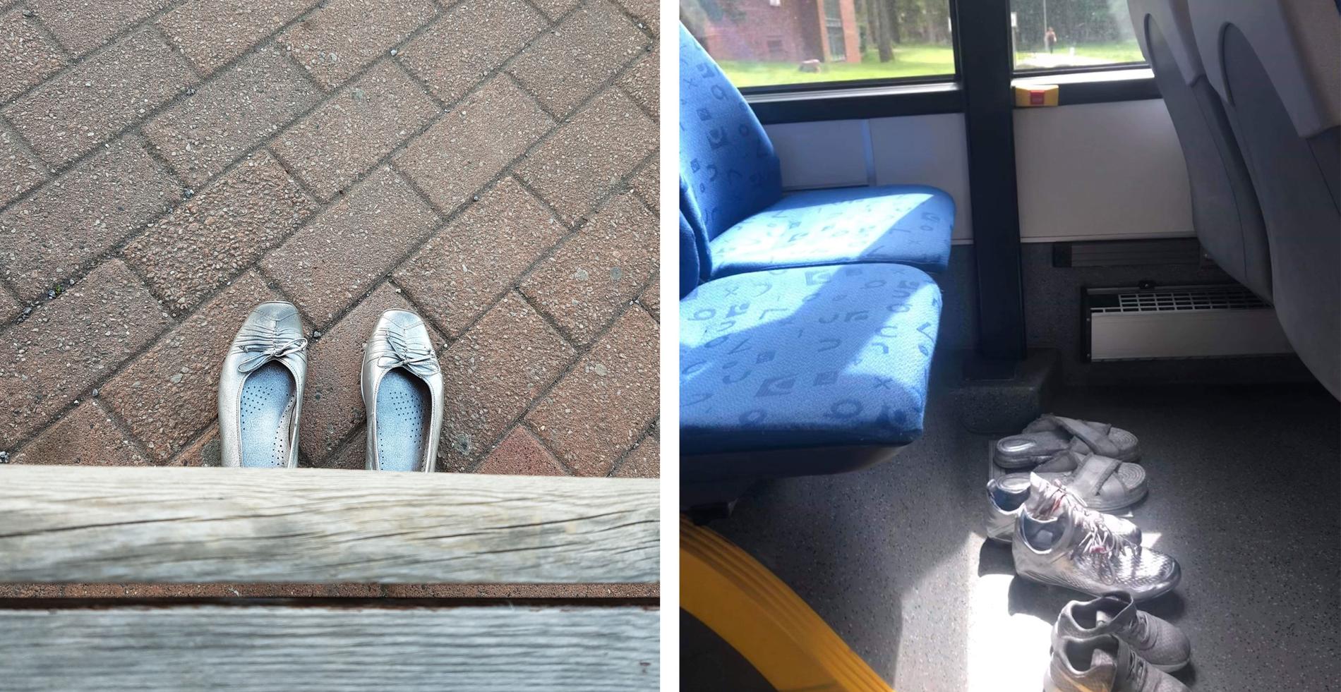 I trappor och parker, på stränder och vid busshållplatser har invånare i hittills sex svenska städer kunnat se spåren efter de gömda kvinnorna. 