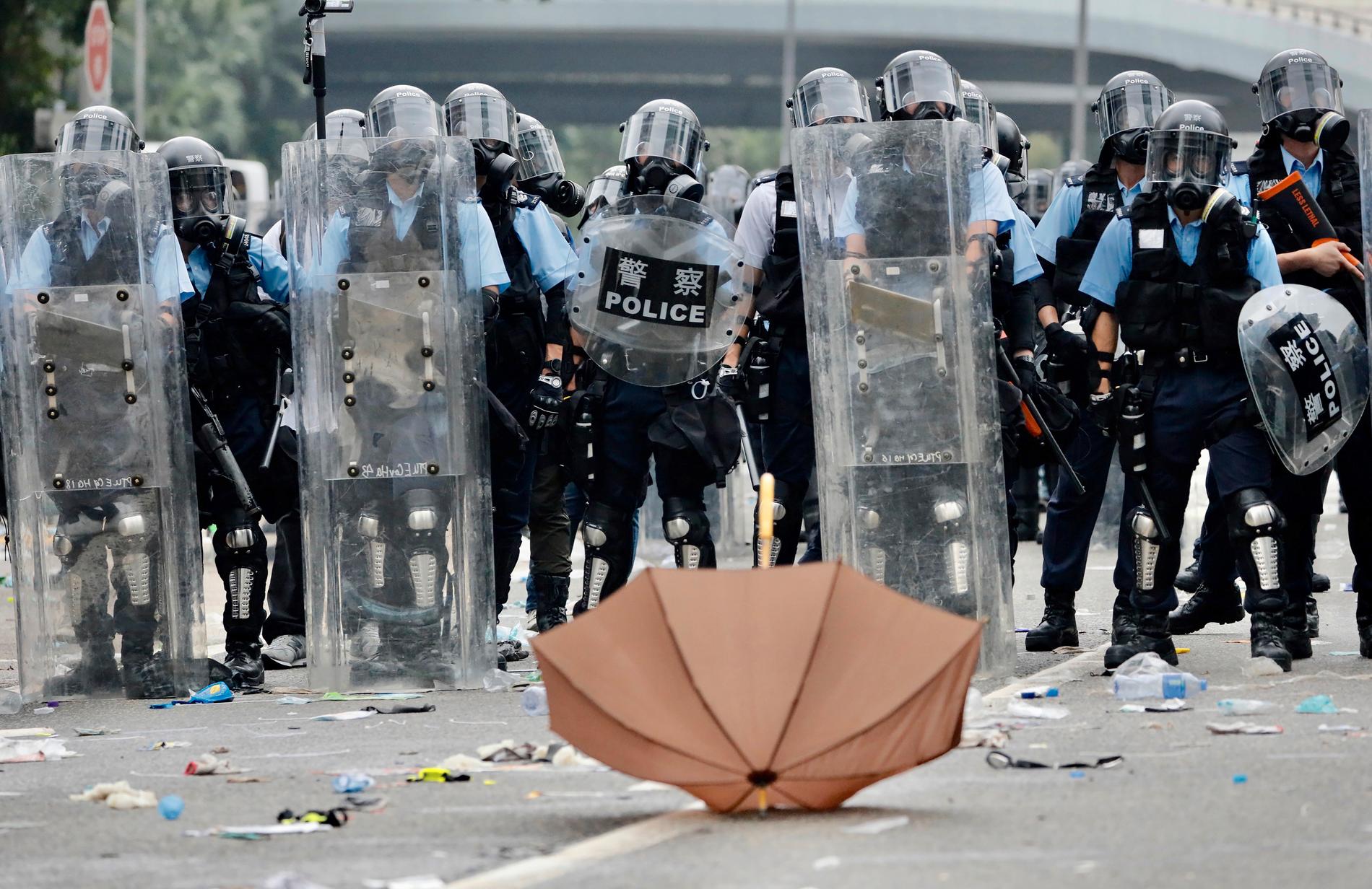 Paraplyerna blev en symbol för demokratikampen vid de förra stora demonstrationerna i Hongkong 2014.