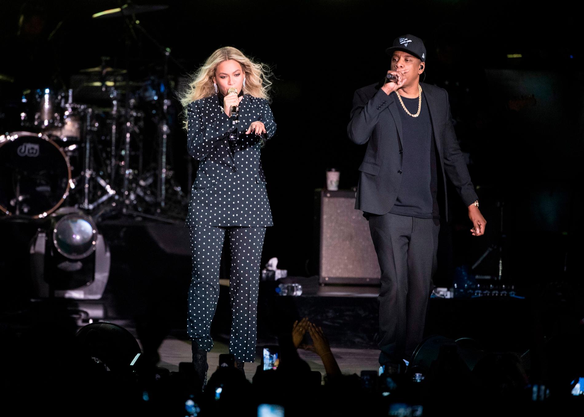 Beyoncé och Jay Z i Cleveland 2016. 