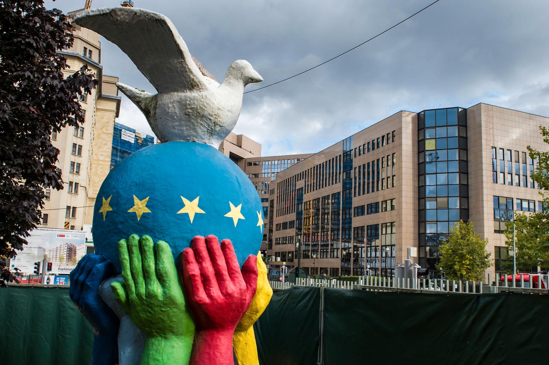 2012 fick EU ta emot fredspriset. Arkivbild.