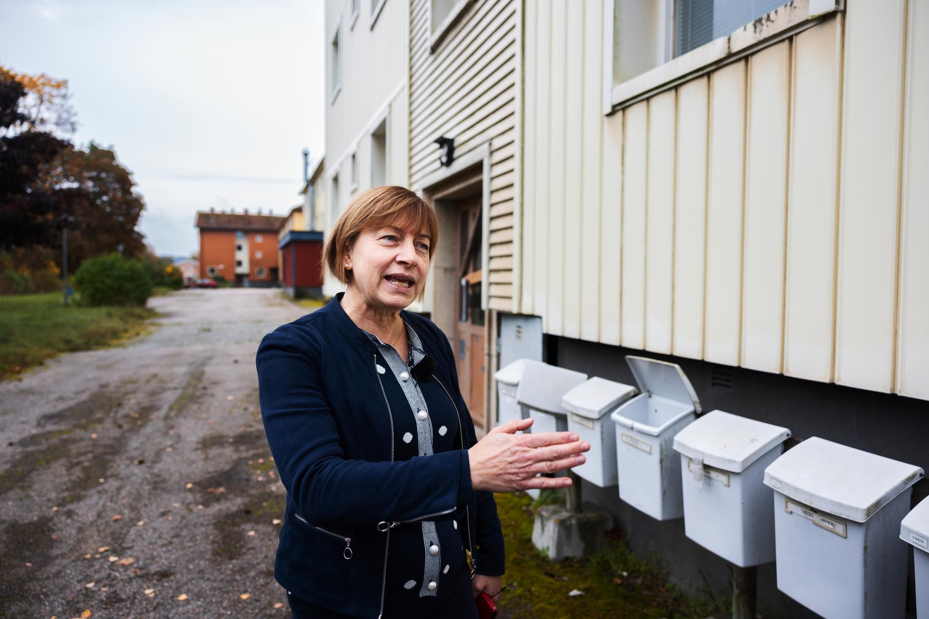 Kommunalrådet Ewa-Leena Johansson (S) beräknar att det finns över 100 personer i Ljusnarsberg som dumpats från andra platser.
