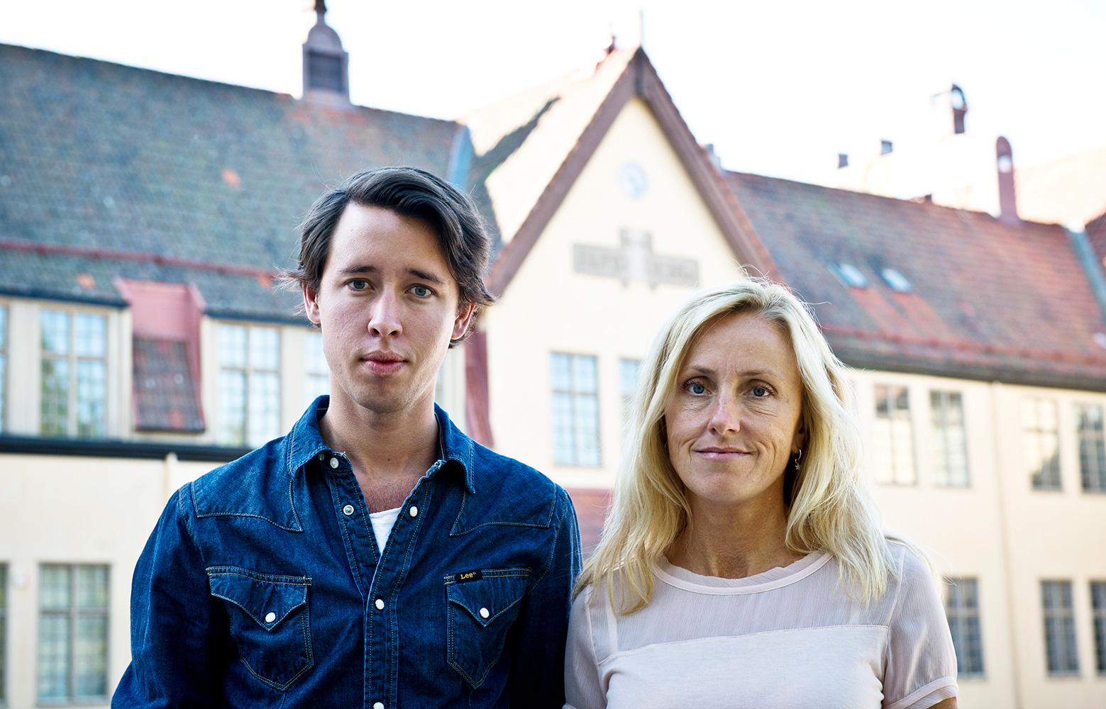 Aftonbladets utsända Staffan Dickson och Lotte Fernvall.