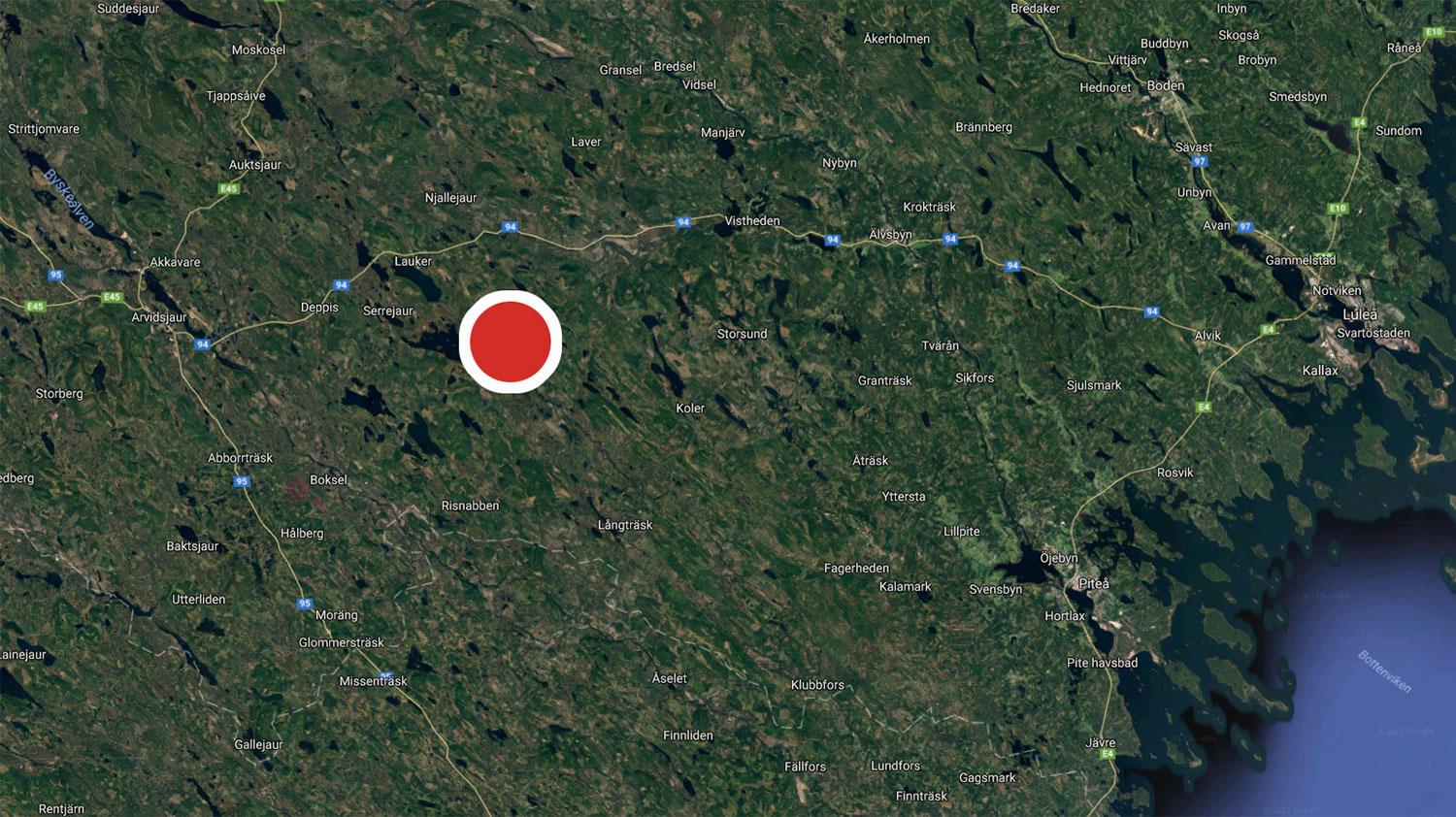 Senast kvinnan sågs var vid 09-tiden på söndagen i Dartsel utanför Arvidsjaur i Norrbotten.