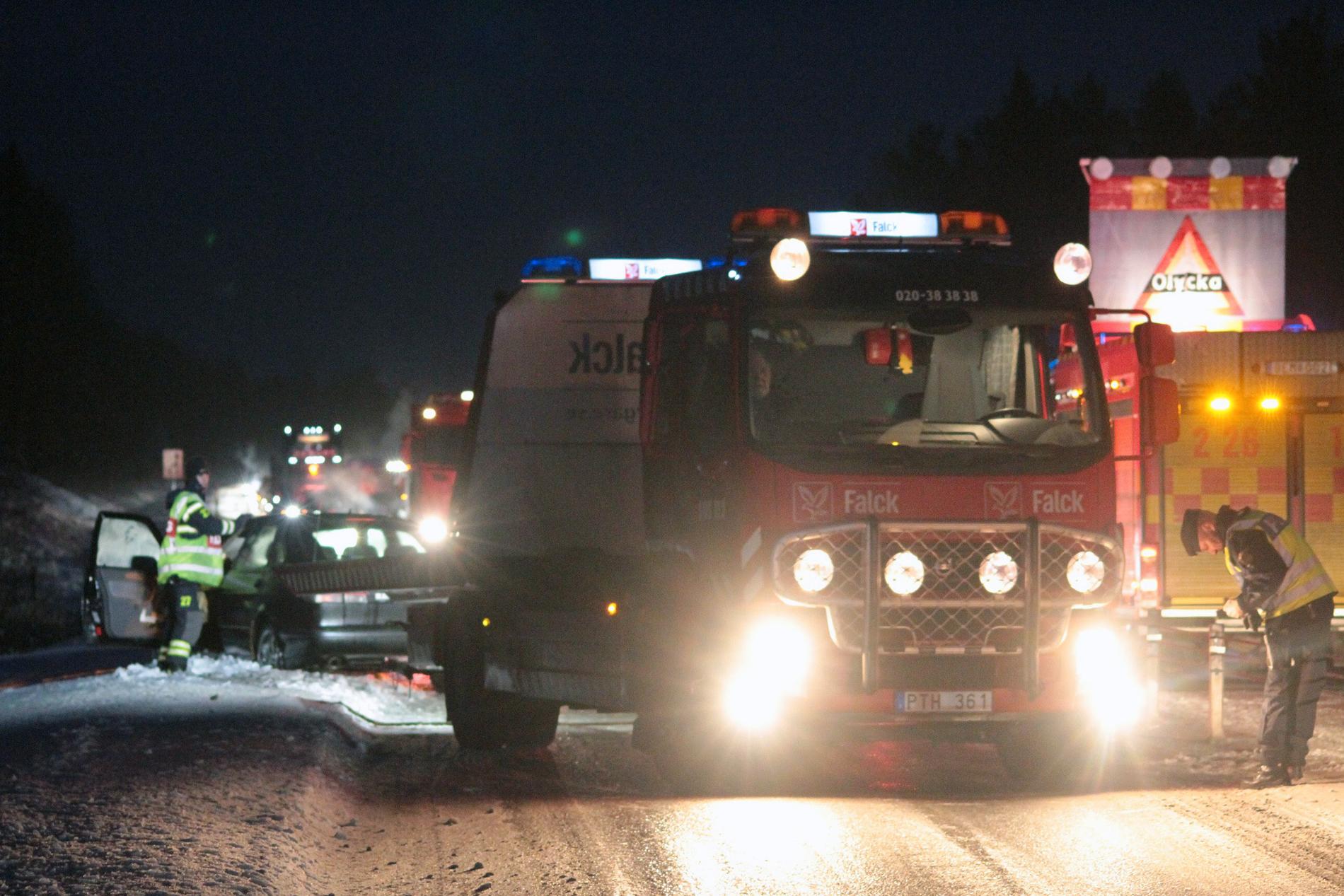 En olycka inträffade i dag på E4 mellan Gävle och Söderhamn.