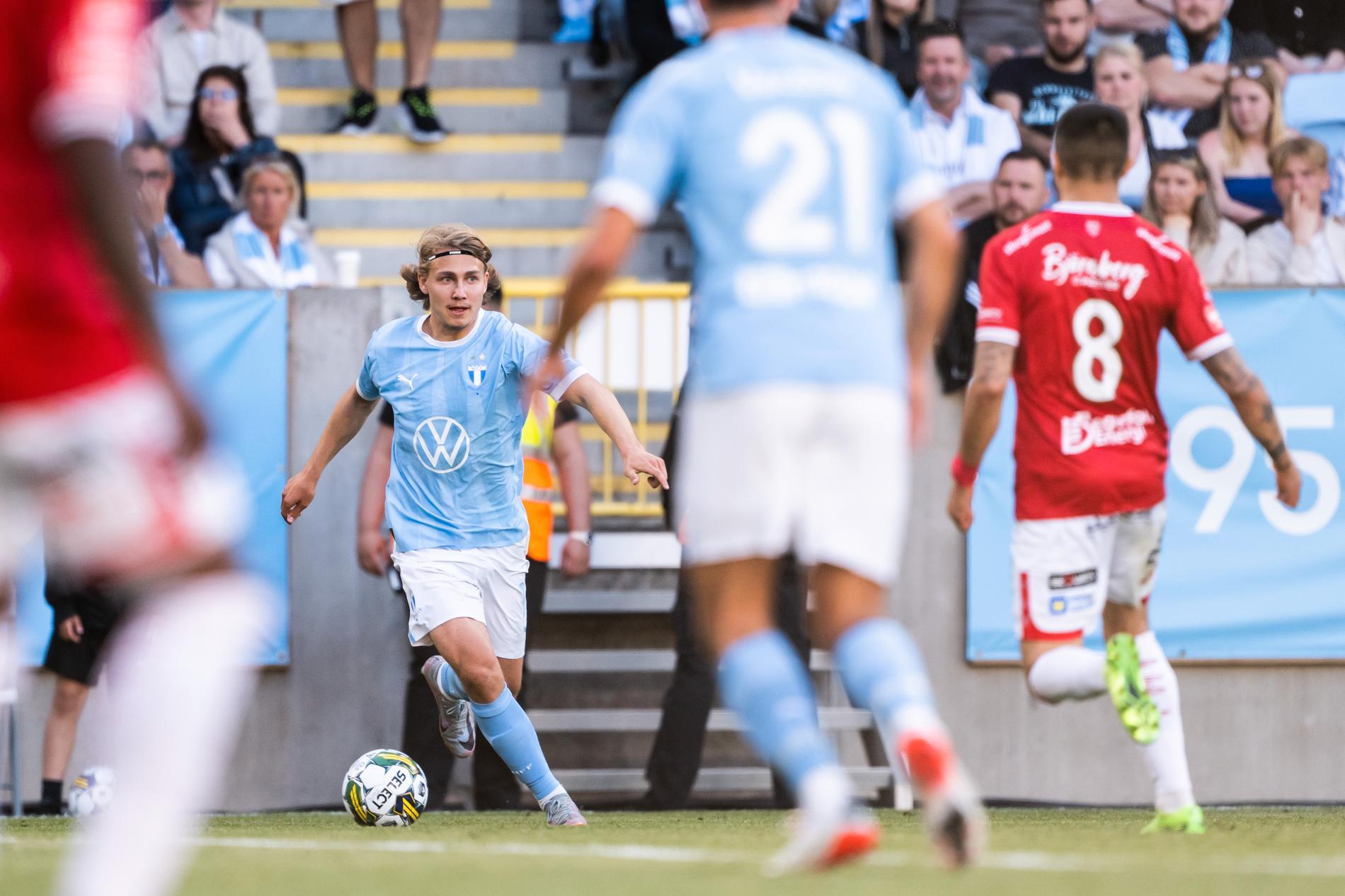 Malmö FF:s Sebastian Nanasi i matchen mot Degerfors.