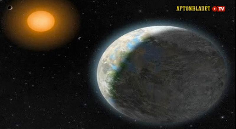 Planeten Gliese 581g sades vara gästvänlig för liv. Nu verkar hela planeten vara försvunnen. Obs! Bilden är en skiss.