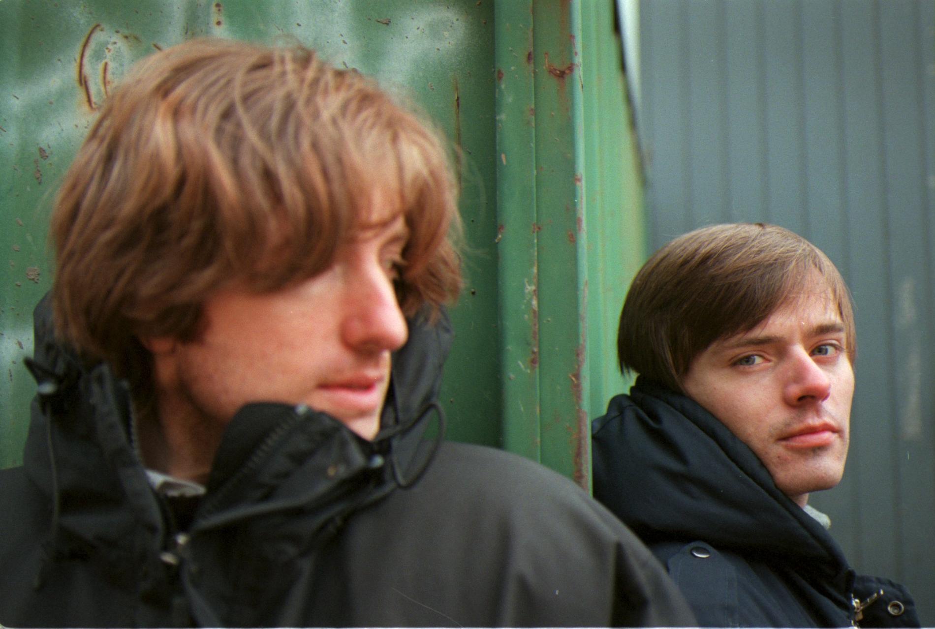 Nicolas Godin och Jean-Benoit Dunkel året då de släppte sitt debutalbum. Arkivbild.