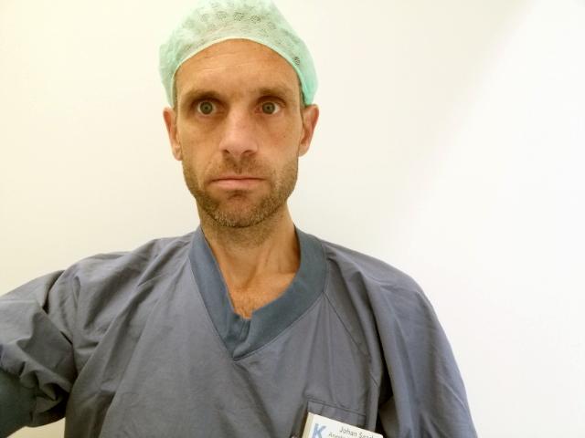 Johan Sand, anestesisköterska på Karolinska Huddinge.