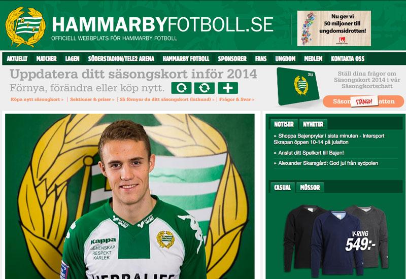 Fredrik Torsteinbø presenterad på Hammarbys hemsida.