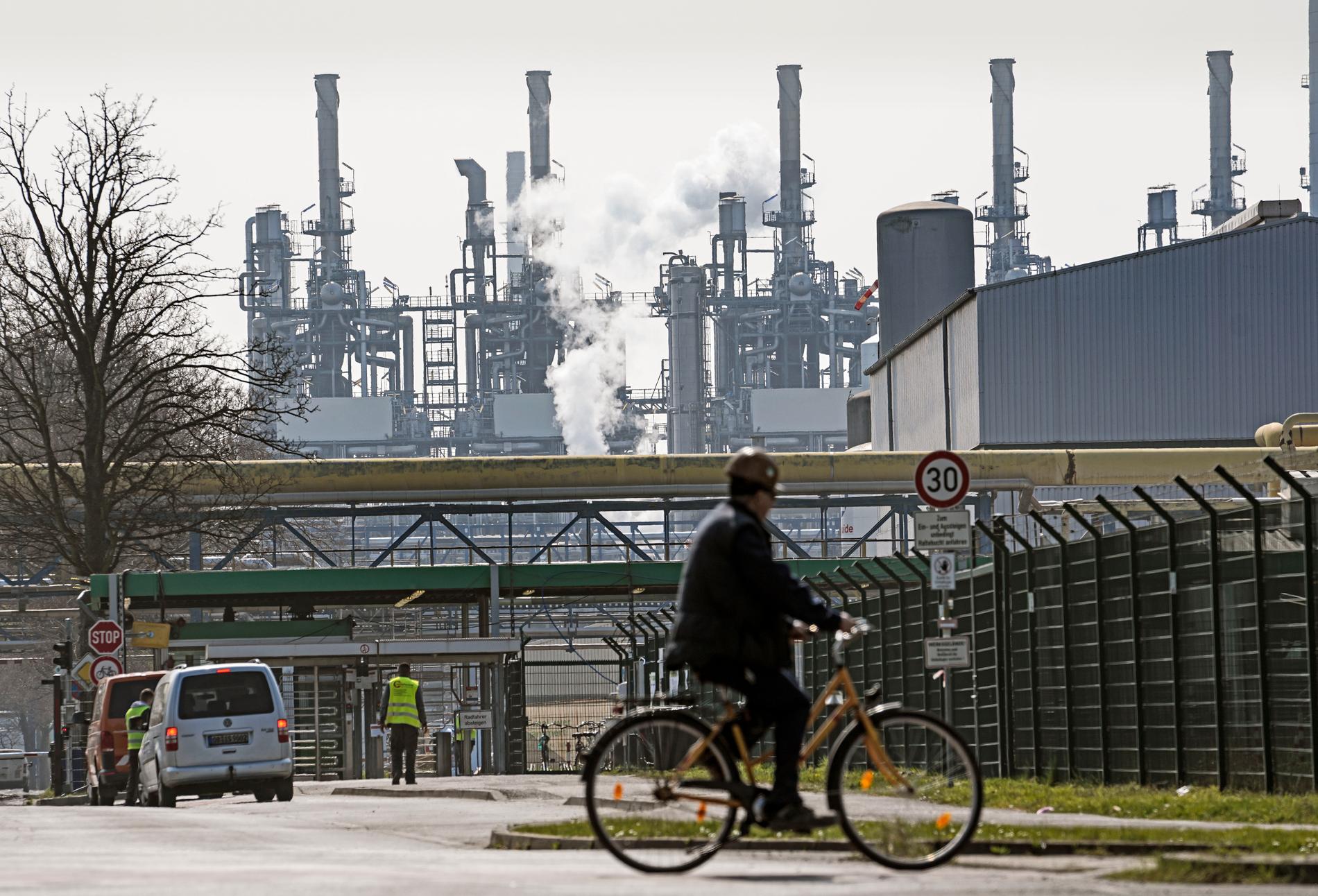 BP:s oljeraffinaderi i Gelsenkirchen i Tyskland.