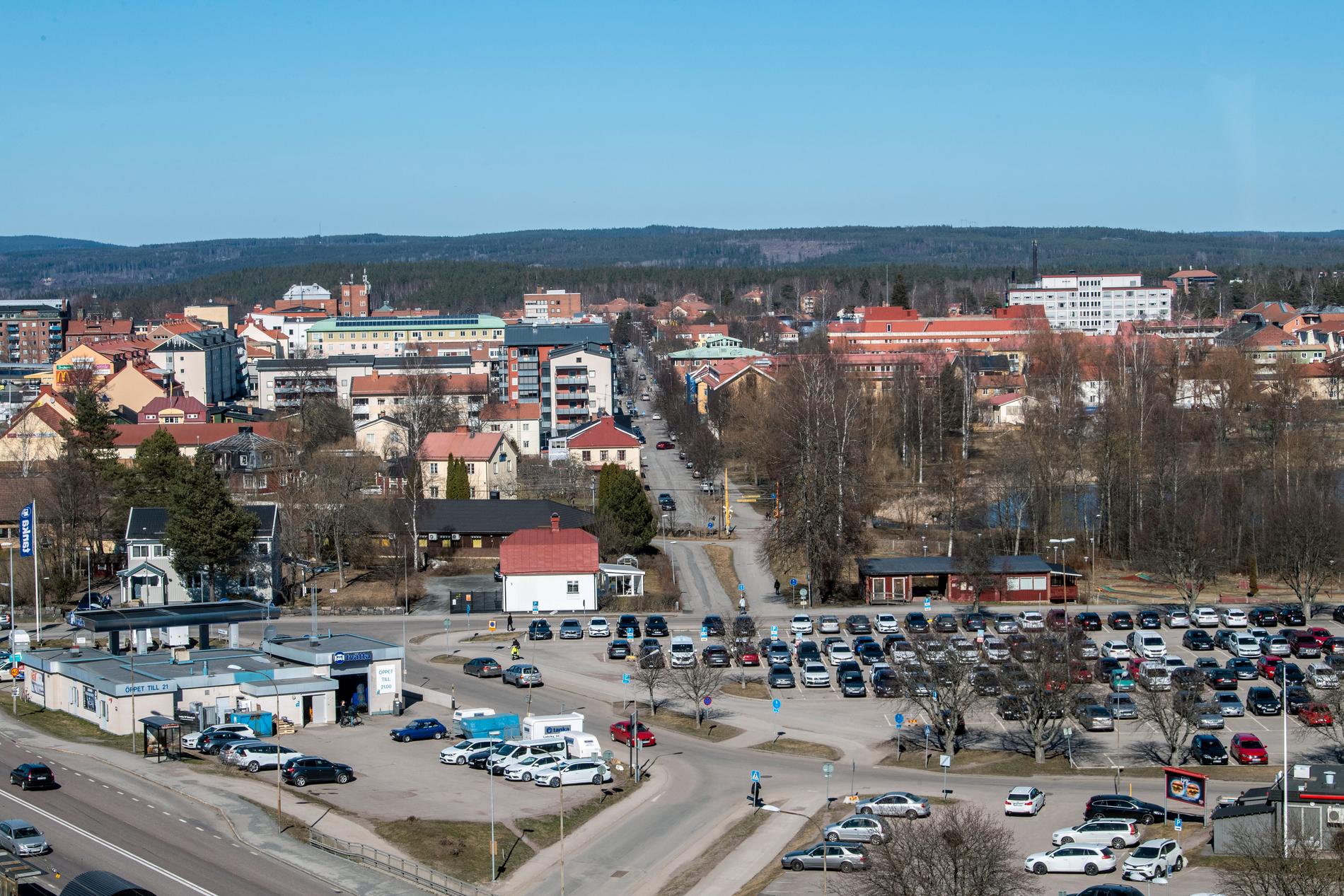 Ludvika sett från ABB:s huvudkontor. NMR kallade valet 2018 för "Slaget om Dalarna" och Ludvika är ett av rörelsens viktigaste fästen.