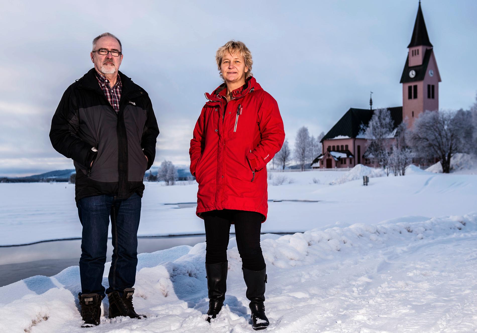 "Det är fantastiskt att vi är mest jämställda i landet", säger Arjeplogs kommunalråd Britta Flinkfeldt Jansson (S).  Här med Mats Abrahamsson (S).