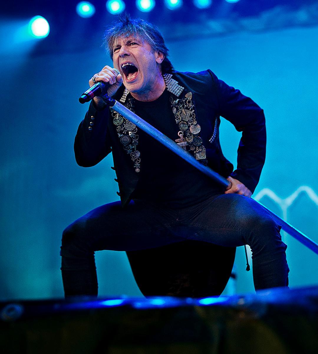 Iron Maiden var i Sverige på Bråvallafestivalen 2014.