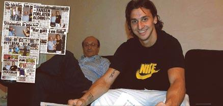 Juventus förre boss, Luciano Moggi och Zlatan Ibrahimovic.
