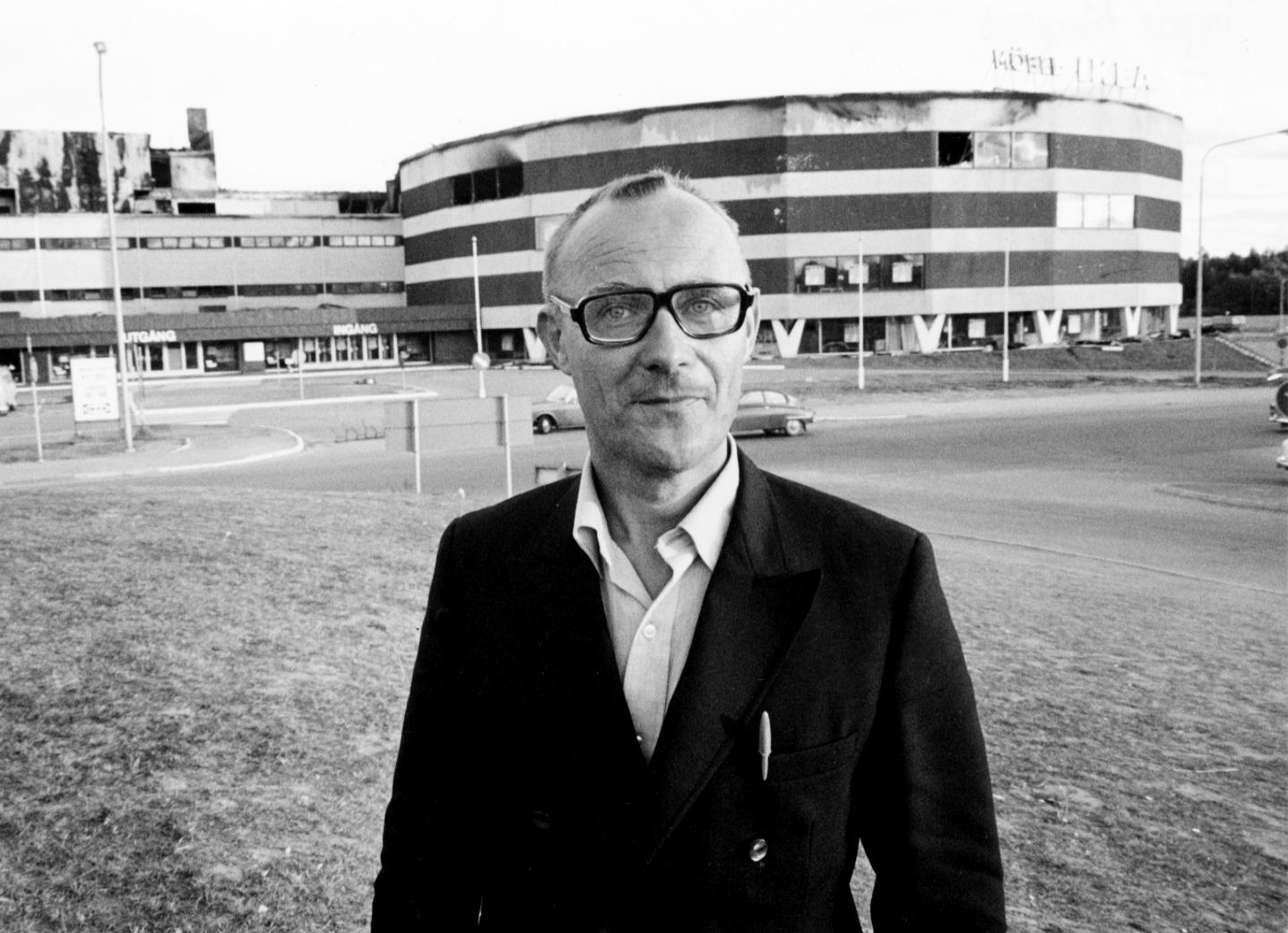 Ingvar Kamprad vid Ikea Kungens kurva, Stockholm 1970.