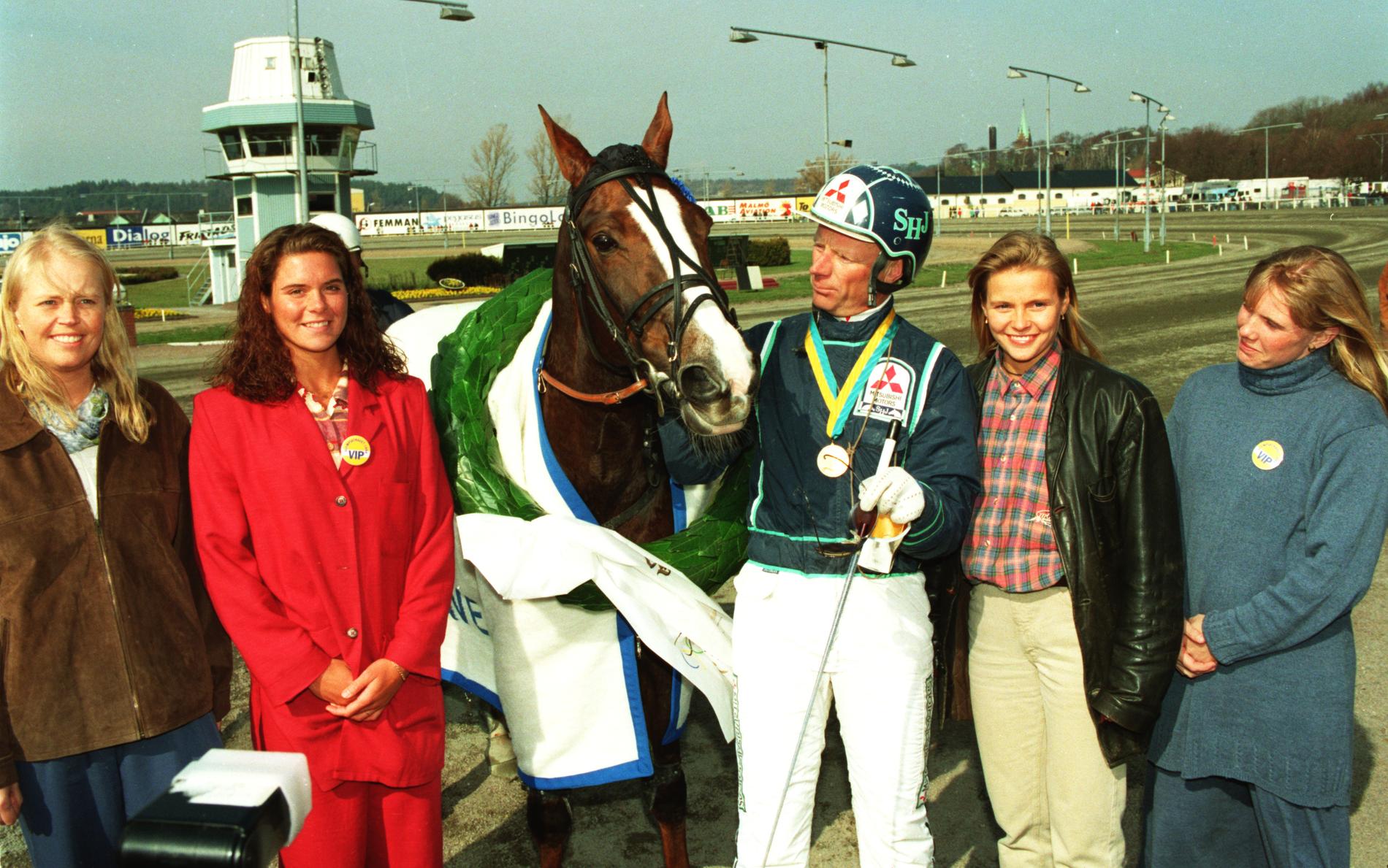 Queen L. och Stig H Johansson vann Olympiatravet två år i rad. 1993 samt 1994.