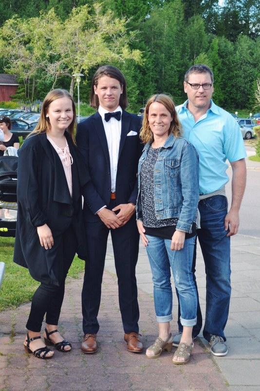 Alexandra Larsen, Daniel Larsen, Vanja Persson och Andreas Larsen.