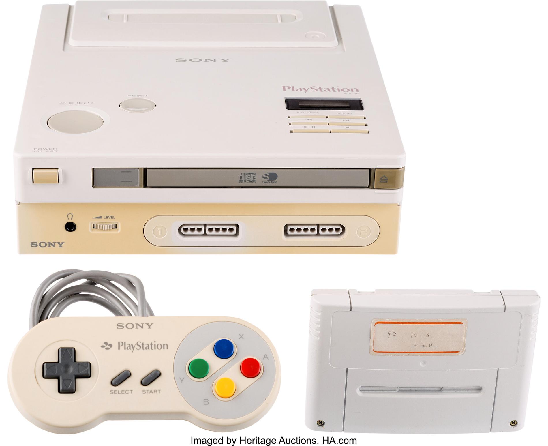 Så här ser den ut, Nintendos och Sonys gemensamma konsol som aldrig släpptes. Pressbild.