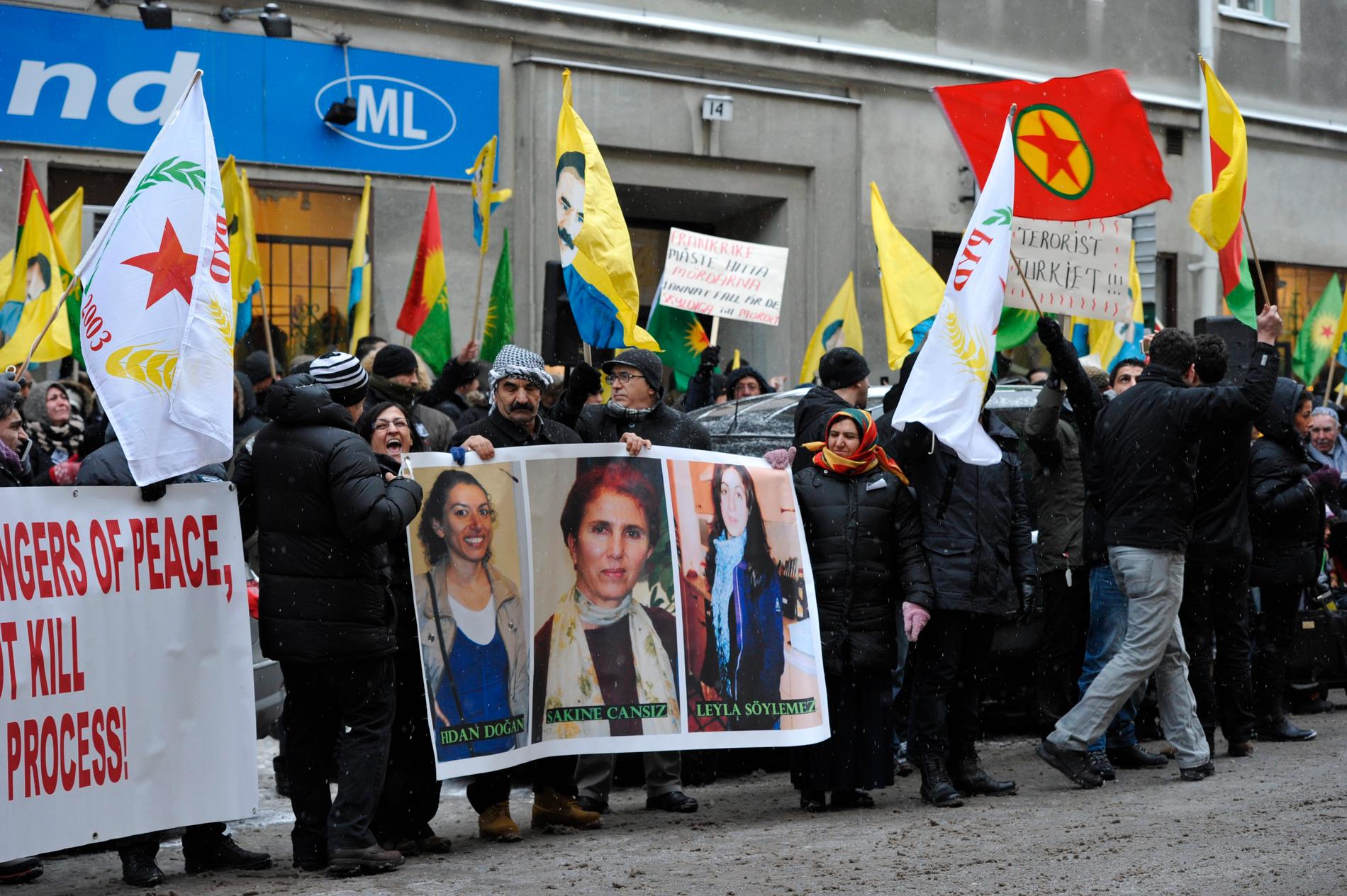 En prokurdisk demonstration i Stockholm 2013.