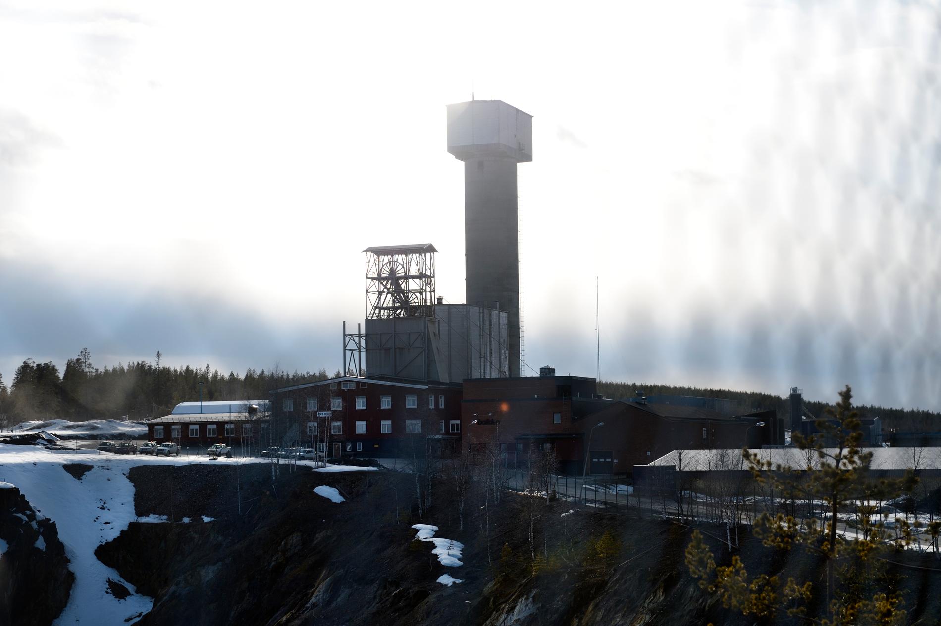 Bolidens mineralgruva i Kristineberg. 