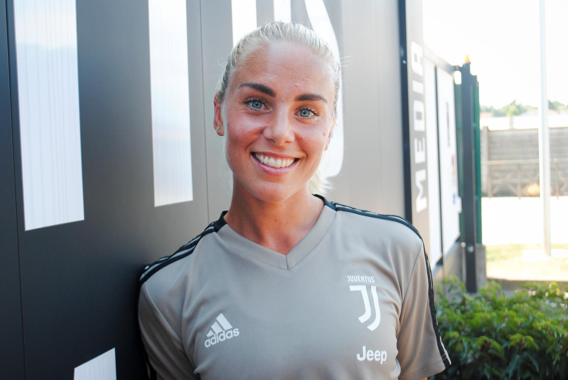 Petronella Ekroth trivs med proffslivet i Juventus.