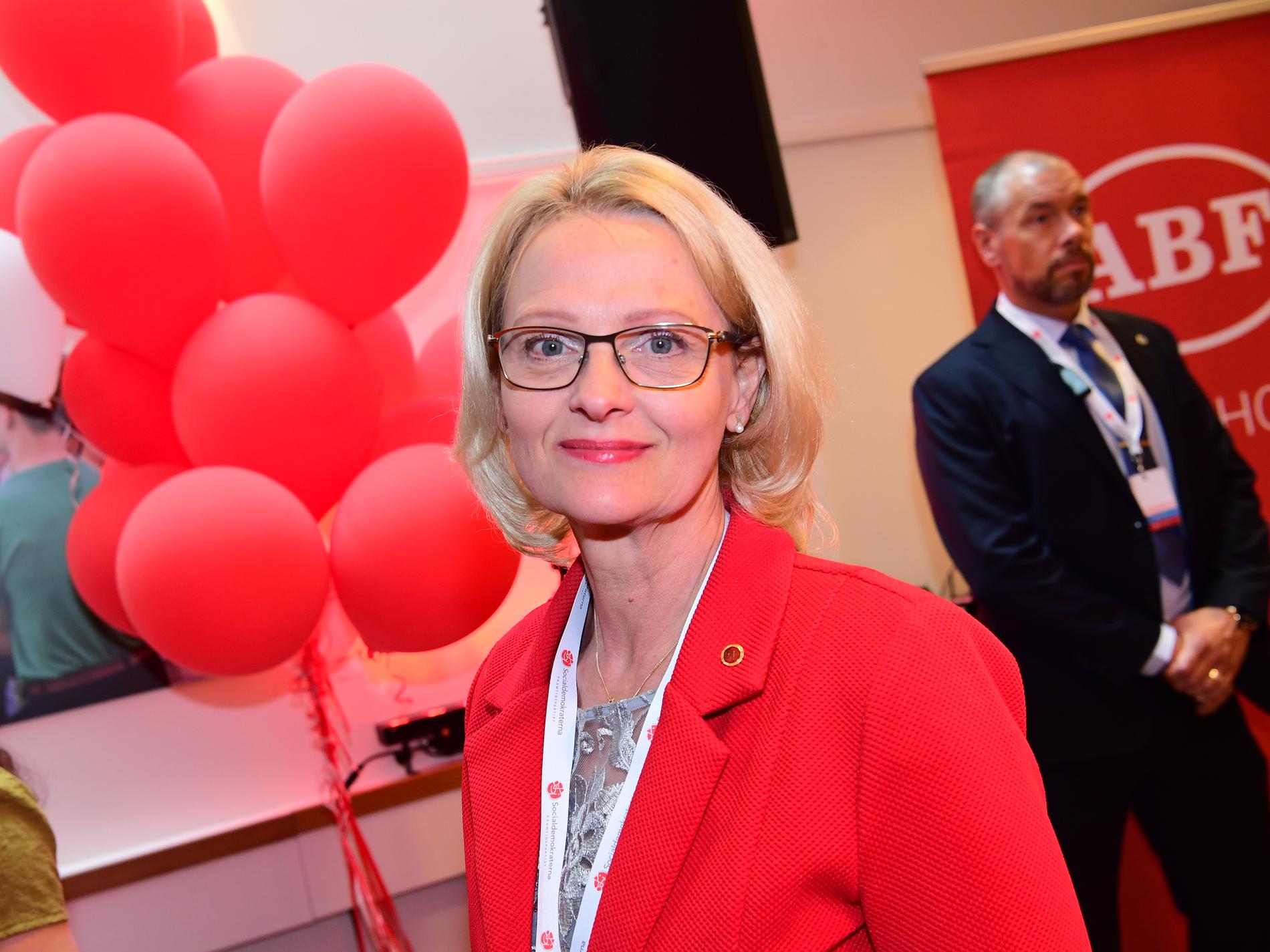 Socialdemokraternas toppkandidat Heléne Fritzon.
