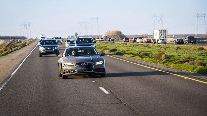 I januari lät Audi en självkörande A7 köra hela 90 mil från Kalifornien till Nevada.