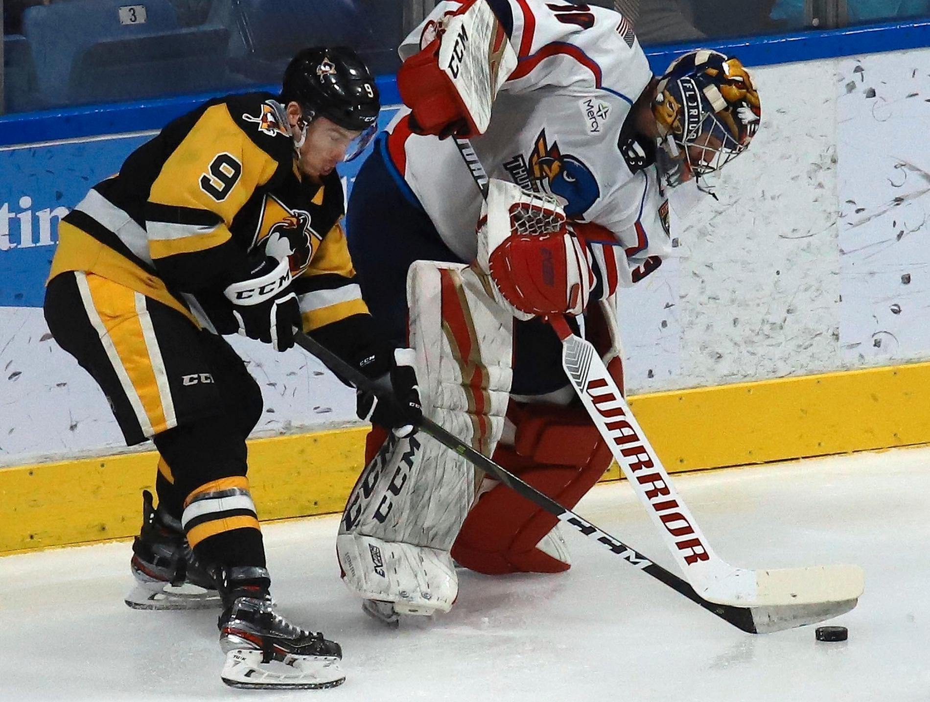 AHL-match mellan Wilkes-Barre/Scranton Penguins och Springfield Thunderbirds. Springfield har valt att dra sig ur årets säsong på grund av ekonomiska problem.