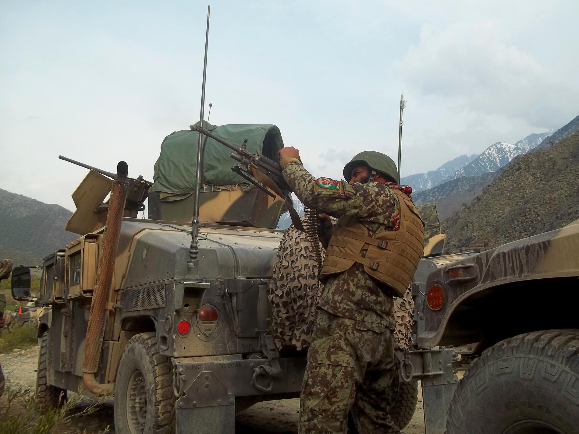 Afghanska soldater i Kunarprovinsen. Bilden har ingen koppling till artikeln. Arkivbild.