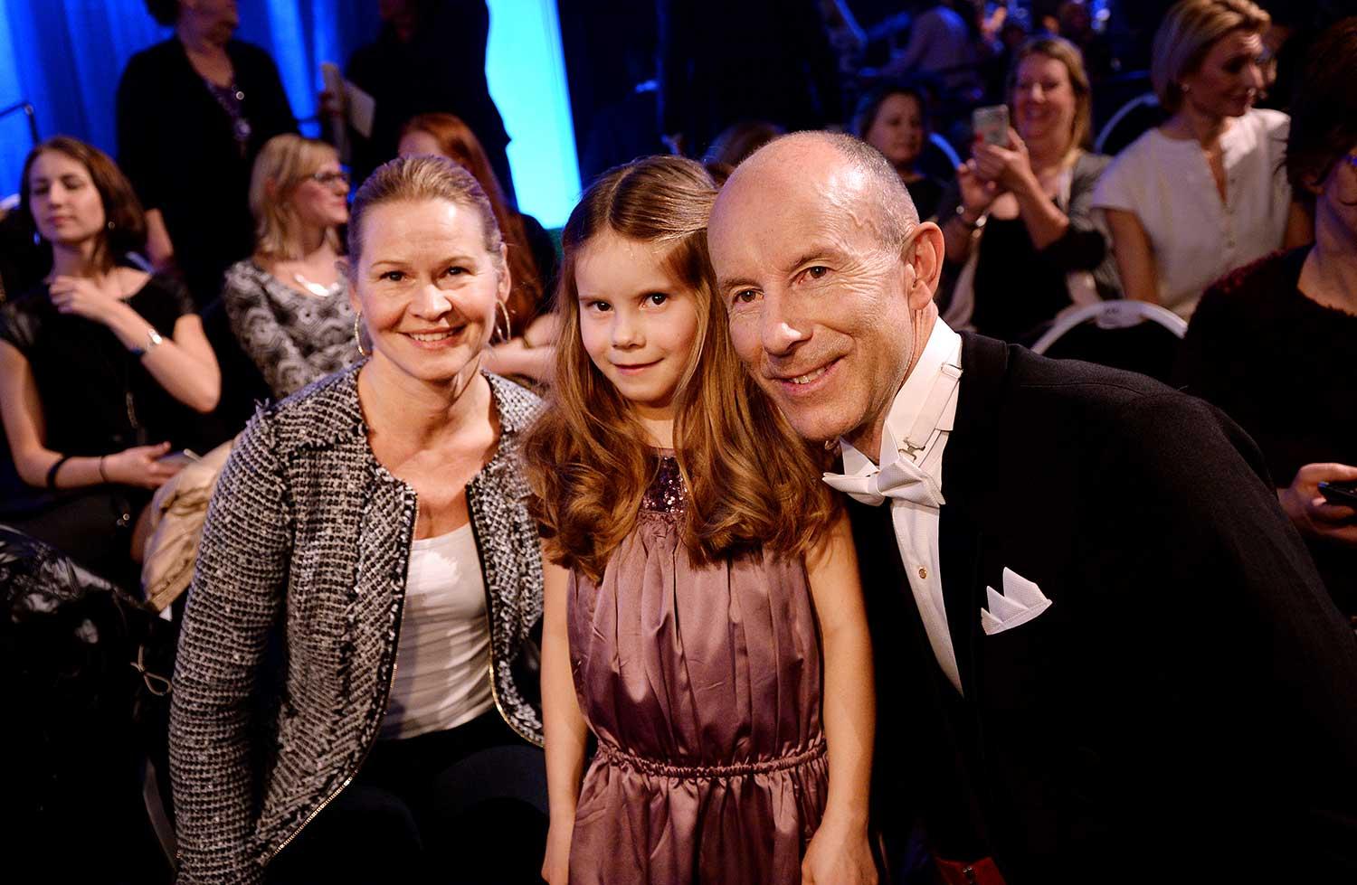 Ingemar Stenmark med familjen.