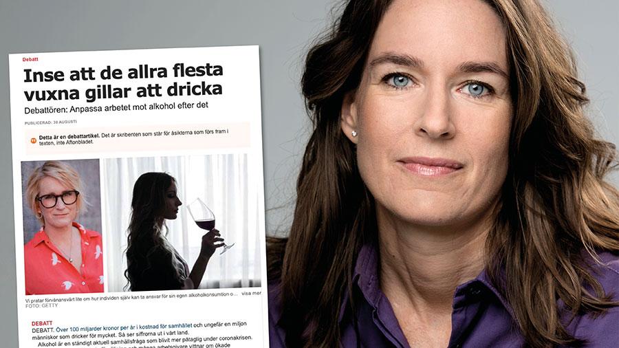 Den bild som Anna Sjöström ger stämmer inte. IQ är just en sådan aktör som hon efterlyser – vi finns för de 90 procent av alla vuxna som väljer att dricka, skriver Karin Hagman.