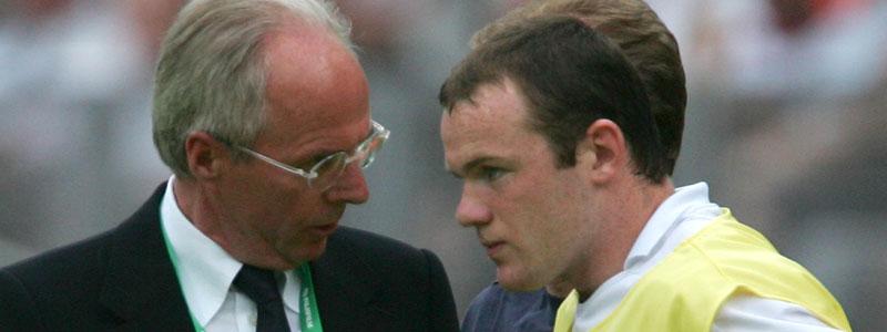 Svennis och Rooney under fotbolls-VM 2006.