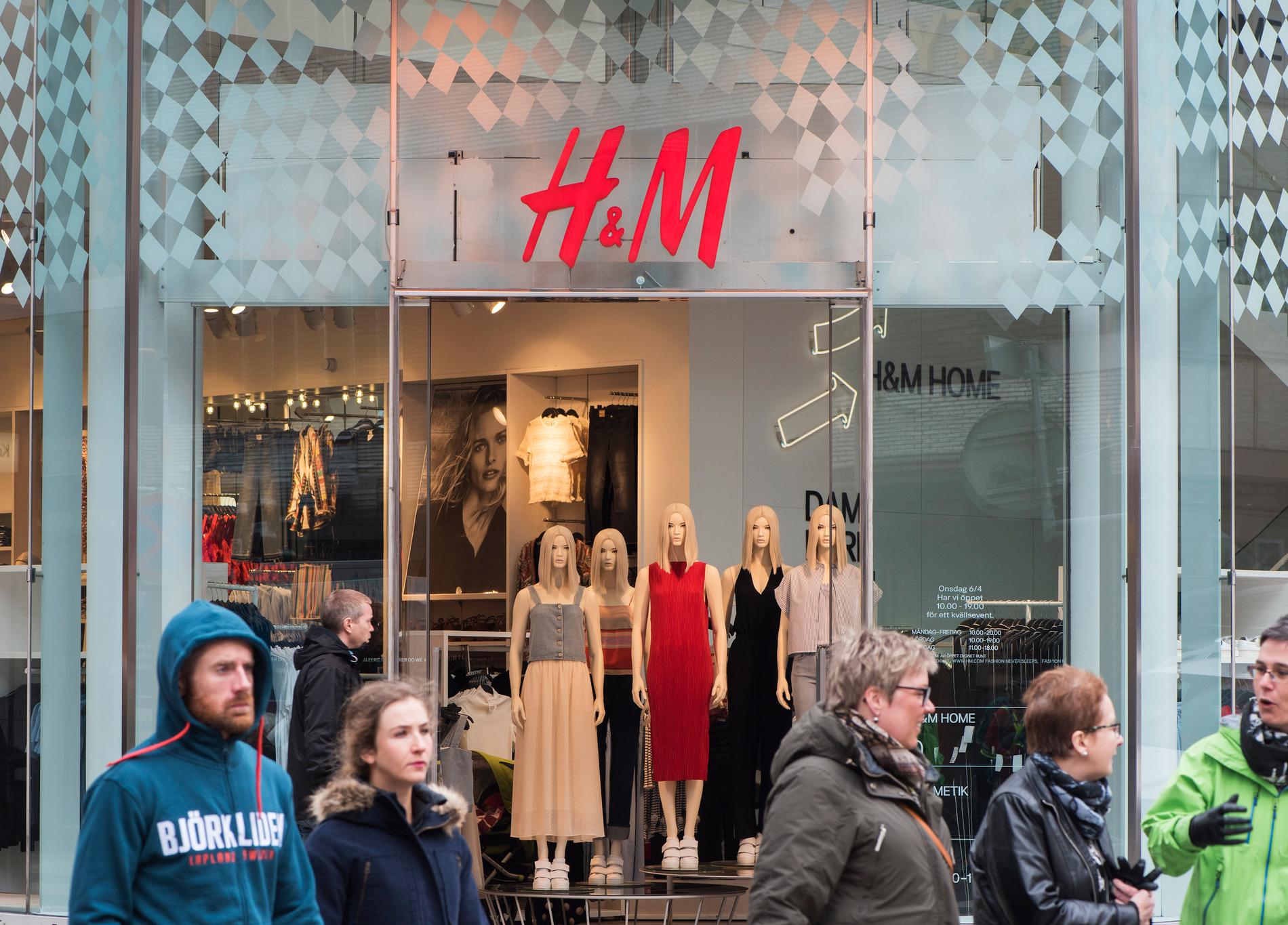 En H&M-butik på Drottningatan i Stockholm. Arkivbild.