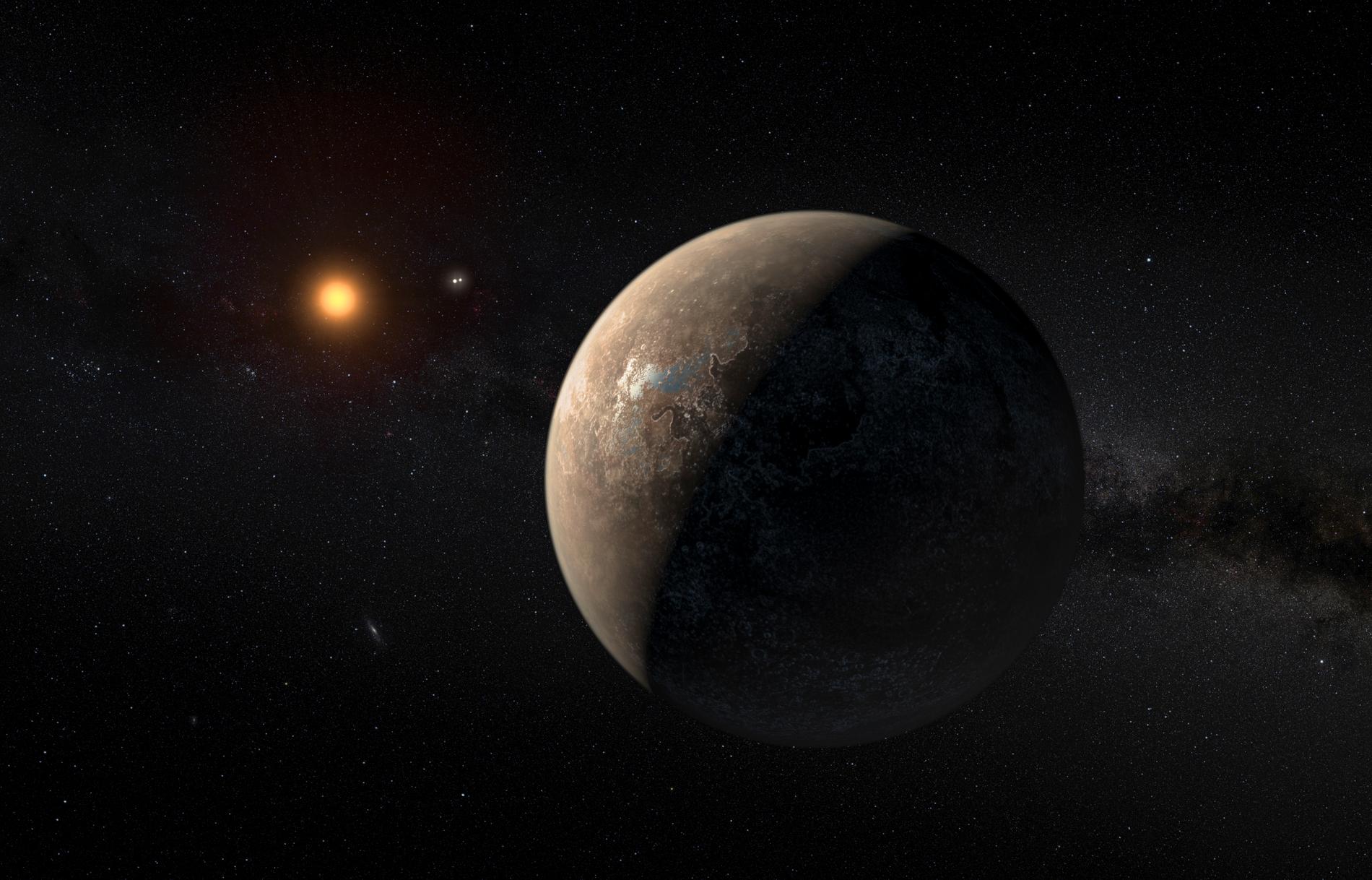 I augusti 2016 hittades Proxima b som "bara" ligger på 4,2 ljusårs avstånd från jorden. Denna planet är av allt att döma ”låst” så att den har en permanent dag- respektive nattsida. Närheten till Proxima b är dock relativ. Avståndet dit är nästan 40 biljoner kilometer. Med nuvarande teknologi skulle vi behöva färdas i cirka 70 000 år innan vi kunde ta de första stegen på planetens yta.