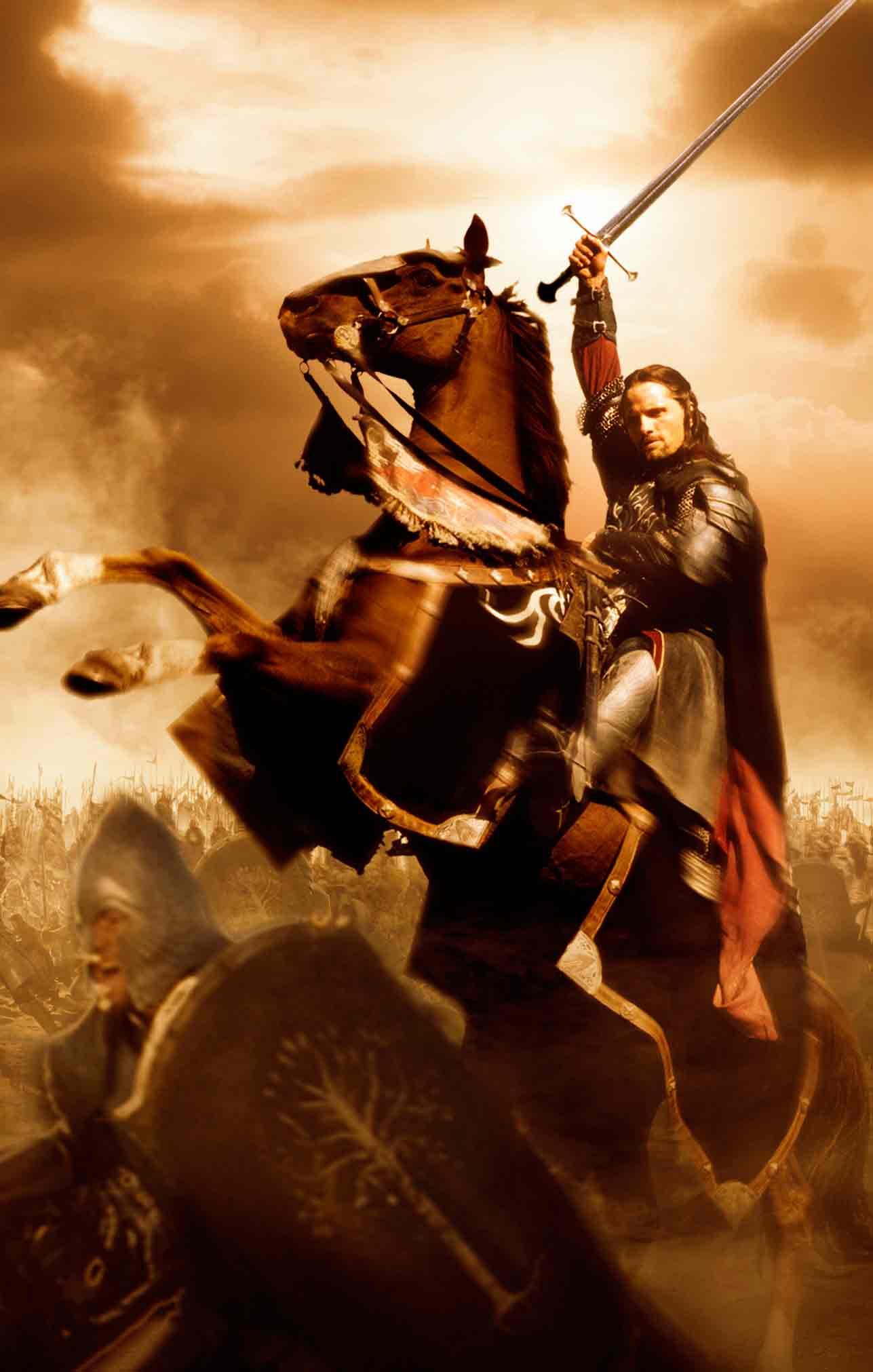 Viggo Mortensen som Aragorn i ”Sagan om konungens återkomst”.