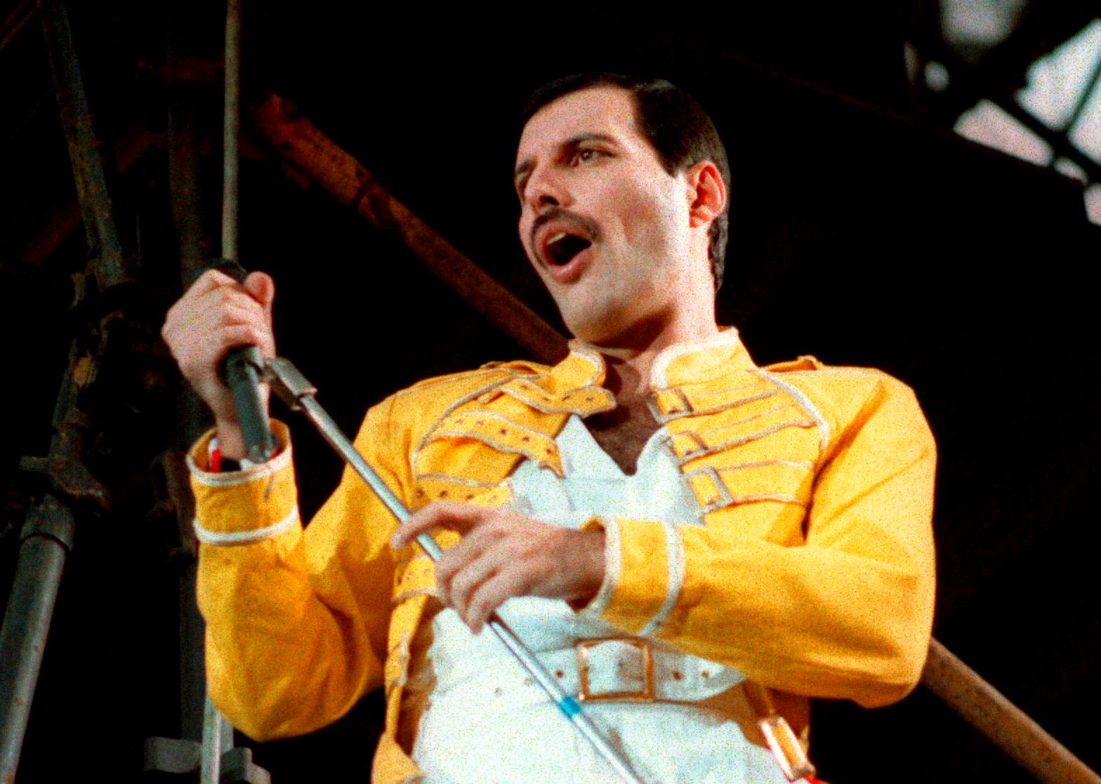 Freddie Mercury, sångare i Queen, gick bort 1991. Arkivbild.