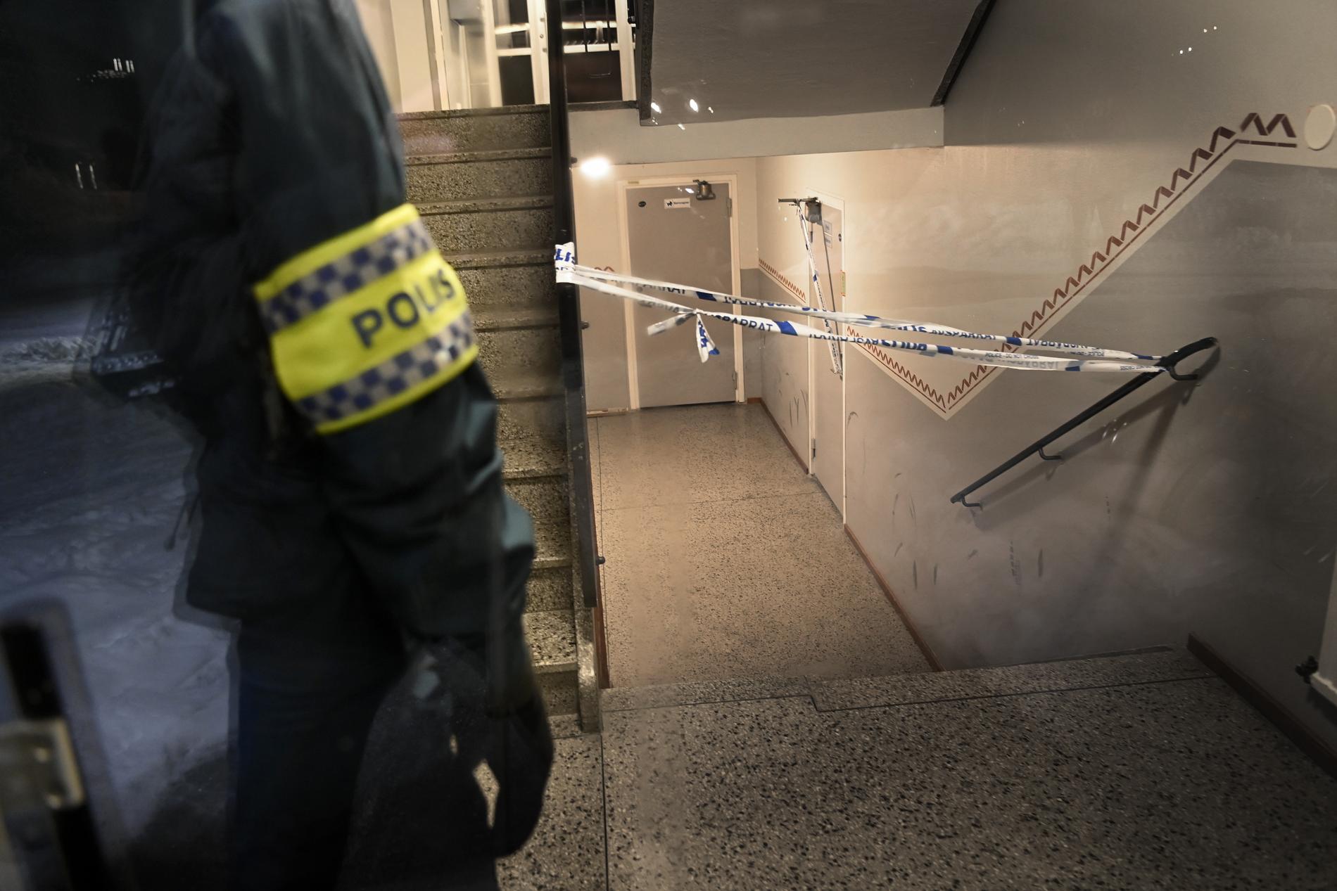 Polisen slog till simultant mot flera adresser i Sundsvall under den stora räden i vintras.