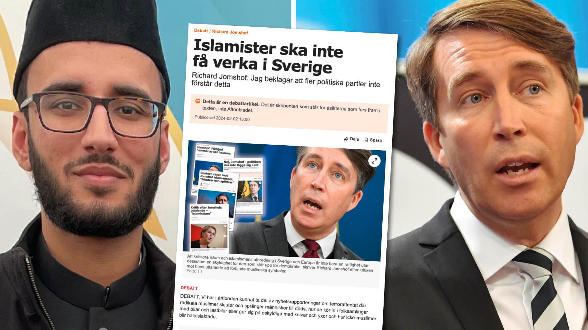Sverigedemokraten Richard Jomshof försöker få allmänheten att tro på felaktig information för att påverka människor till att kritisera islam, skriver imamen Musab Rashid i en replik.