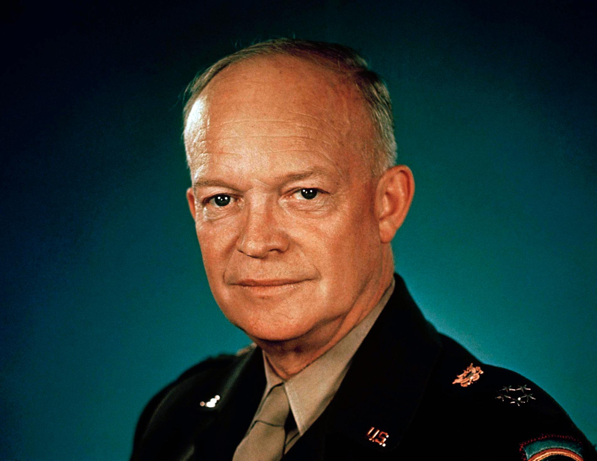 Dwight D. Eisenhower, USA:s president mellan 1953 och 1961.