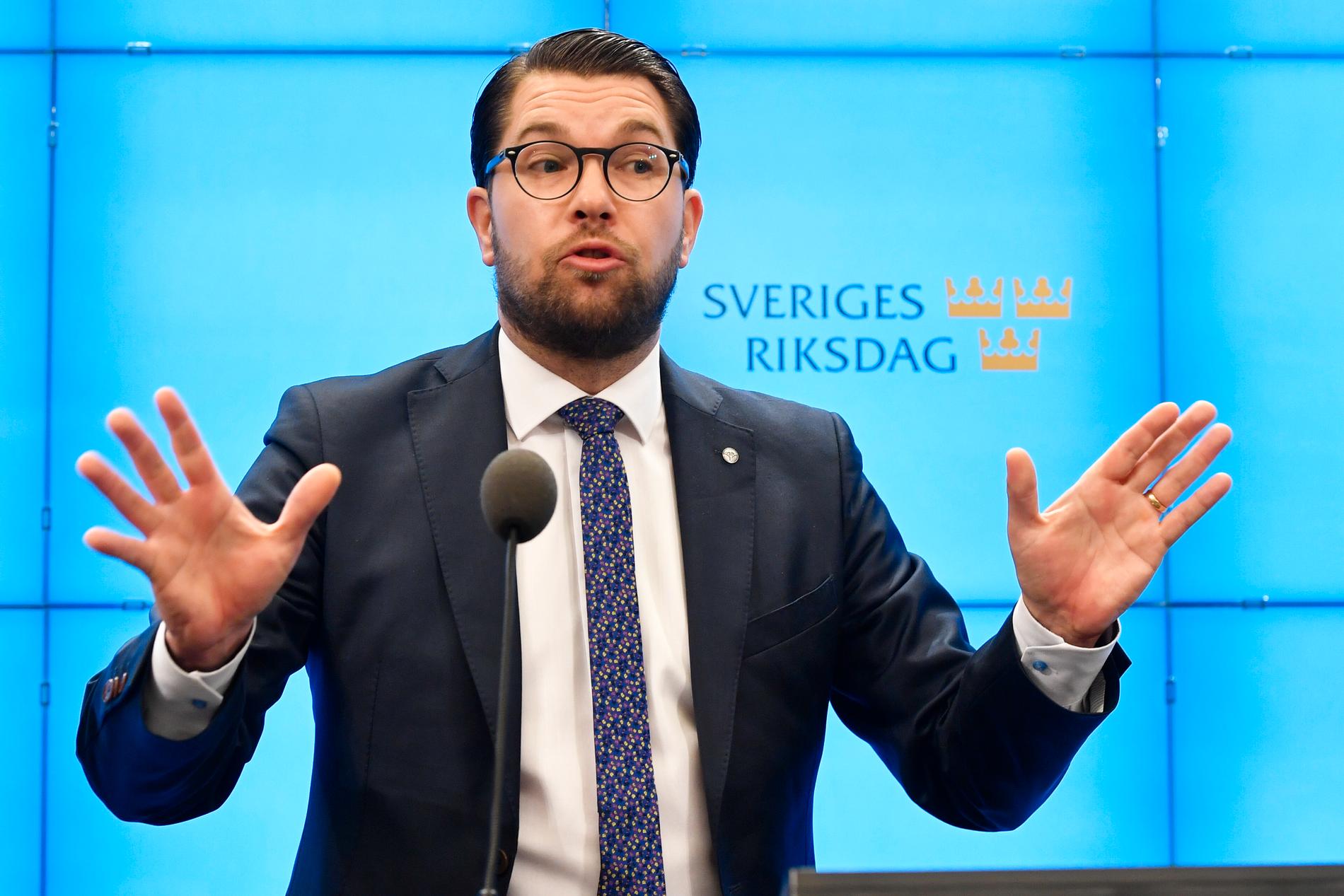 Jimmie Åkessons Sverigedemokraterna får nästan lika många röster som Moderaterna i mätningen.