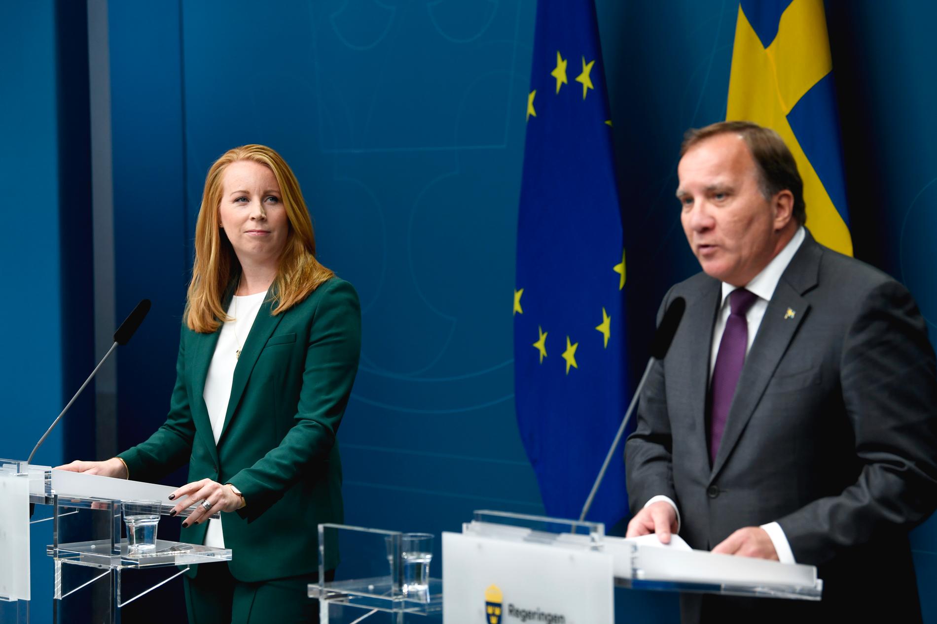 Trots att de samarbetat genom januariavtalet i snart två år har Centerledare Annie Lööf och statsministern och S-ledaren Stefan Löfven (S) bara hållit pressträff tillsammans en enda gång, här inför budgeten för 2021. Arkivbild.