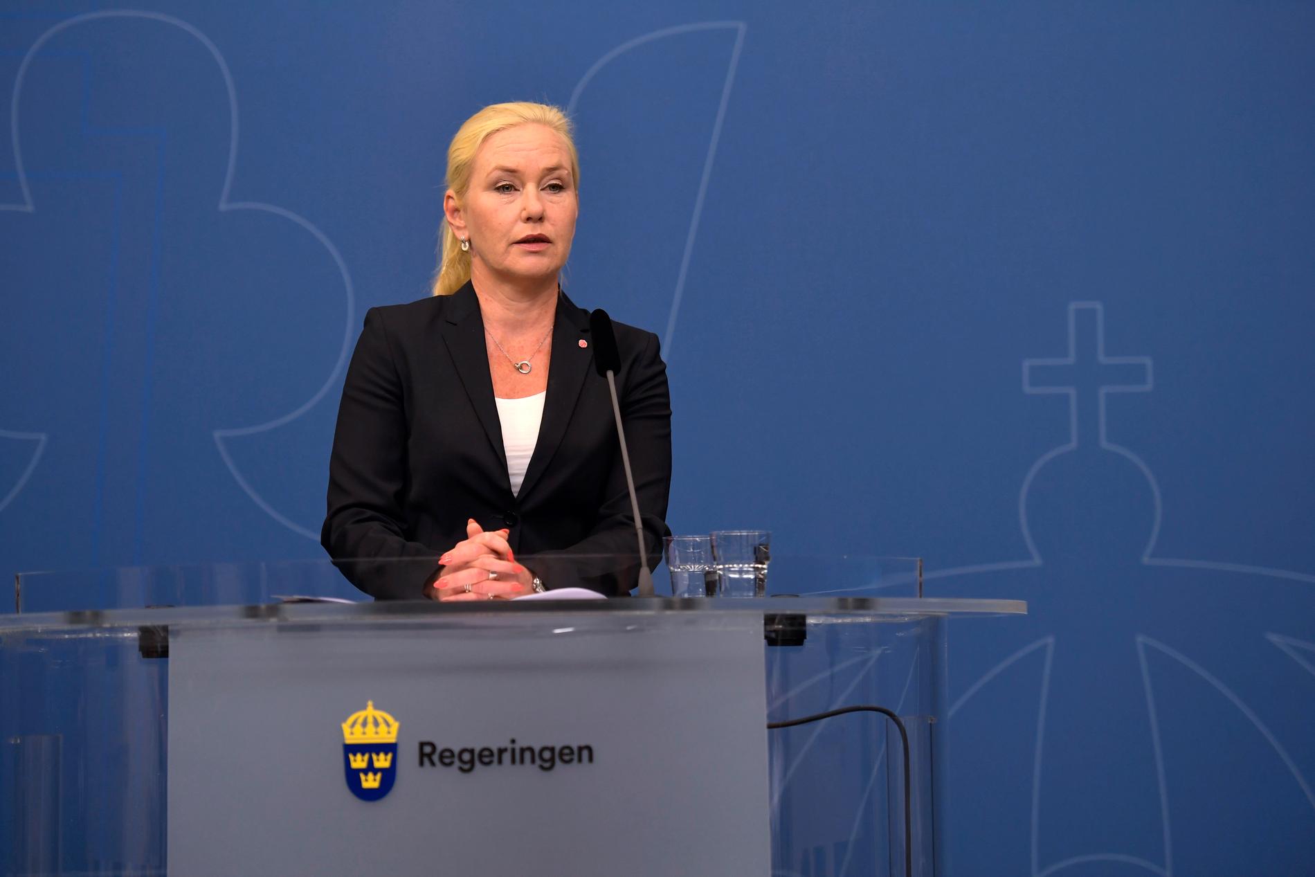 Infrastrukturminister Anna Johansson. 